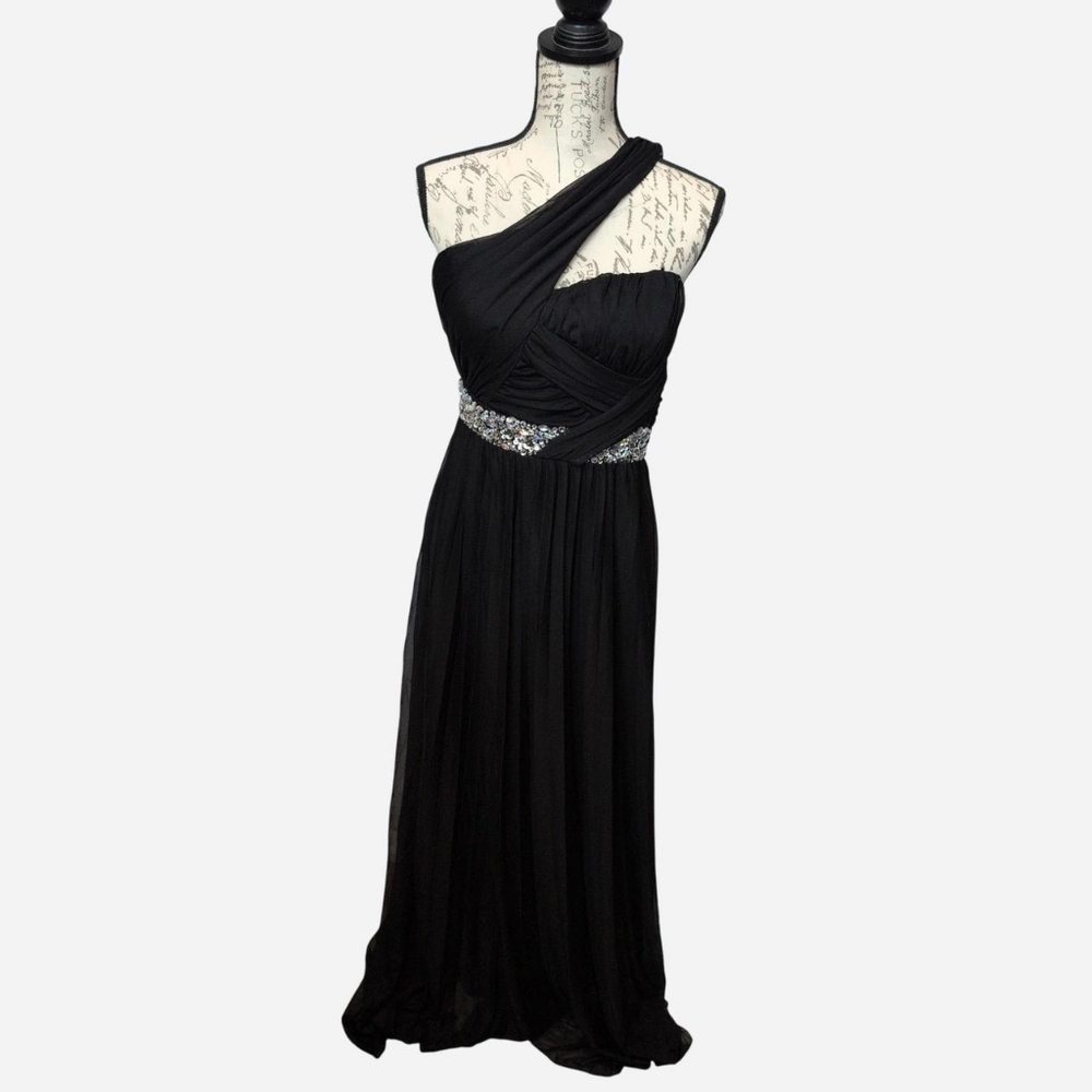Black City Triangles Formal Dress Size 7